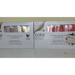 Lot of 2 Color Street Nail Polish Strips Popsicles & Your Corally Invited NEW